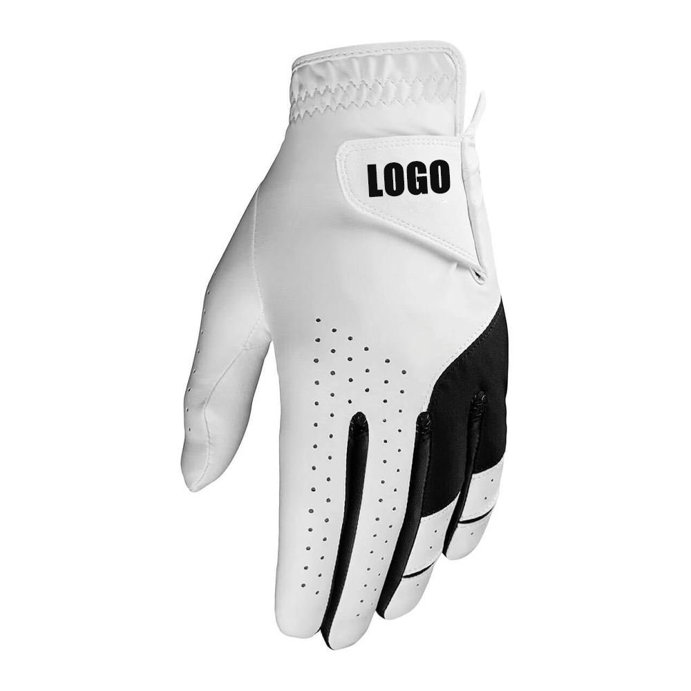 Wholesale cabretta leather golf gloves for men and women featuring premium sheepskin material in multiple colours with left and right hand options