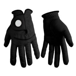 Wholesale professional golf gloves with custom logo embroidery for men and women displayed in bulk packaging