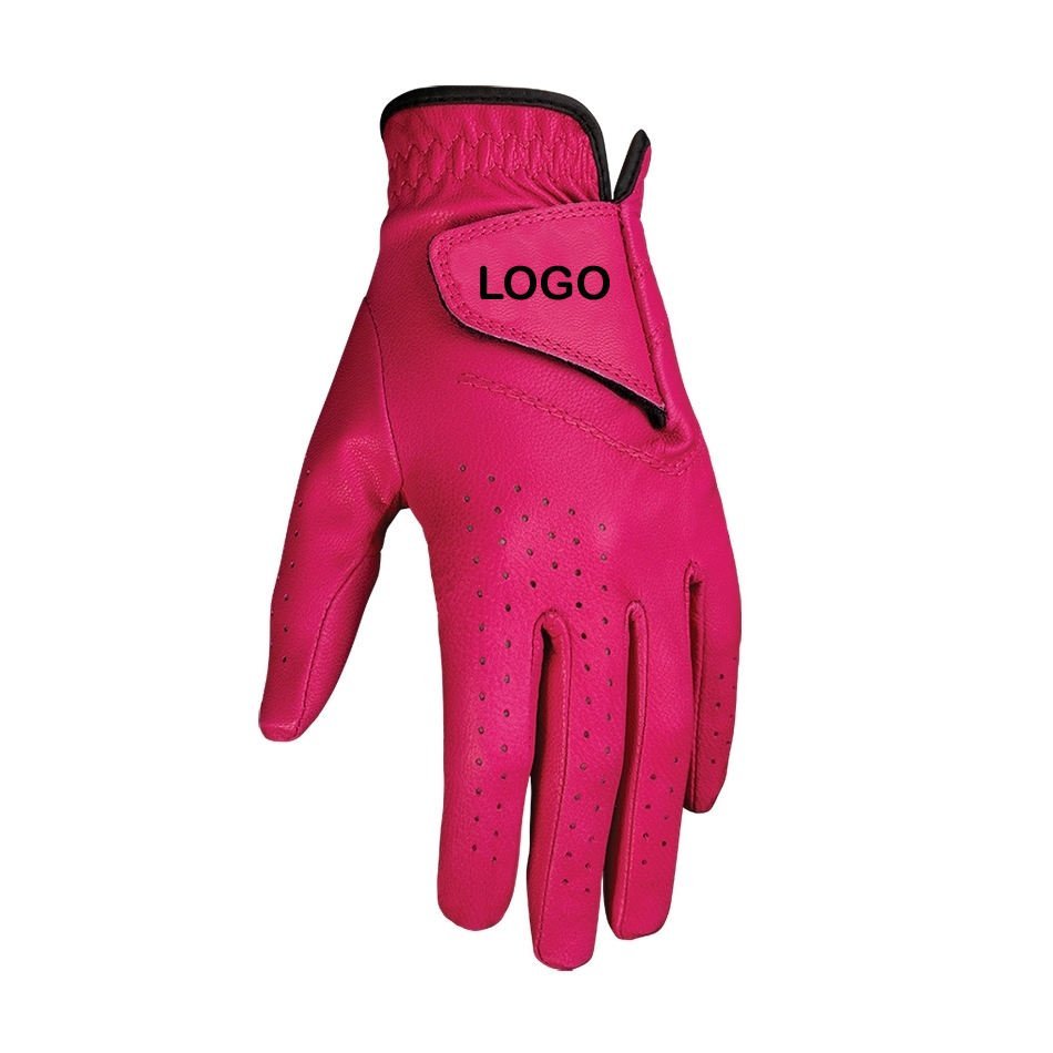Red Soft Grip Leather Golf Gloves for Men & Women – Left & Right Hand Breathable All Weather Sports Gloves Wholesale - Image 6