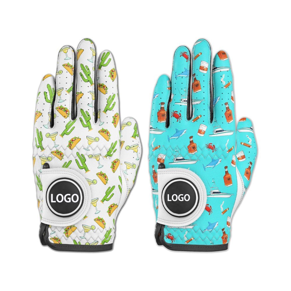 Wholesale XXL left-hand cabretta leather custom golf gloves with superior durability and comfort for professional golfers and teams