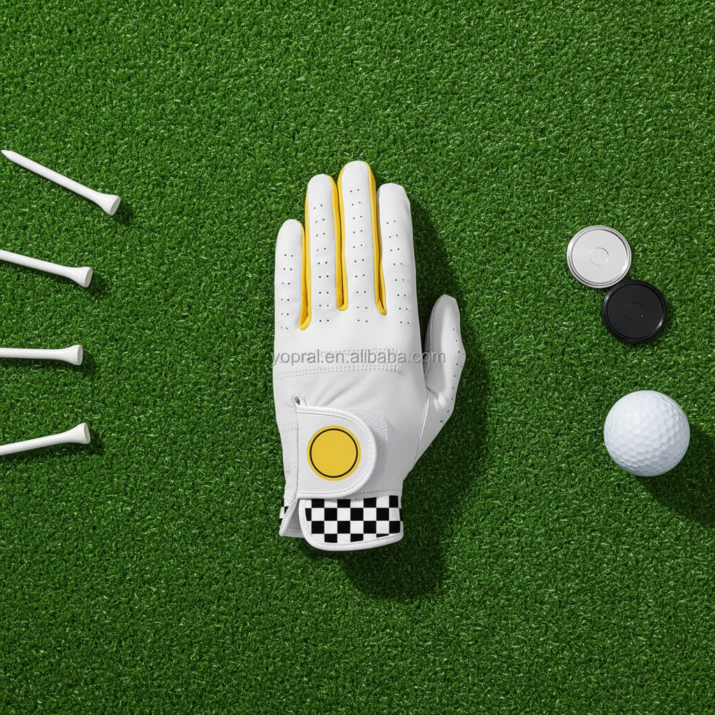 YOPRAL Professional Golf Gloves Reinforced Palm Cabretta Leather Anti Slip Breathable Custom Made OEM ODM Version 2 - Image 2